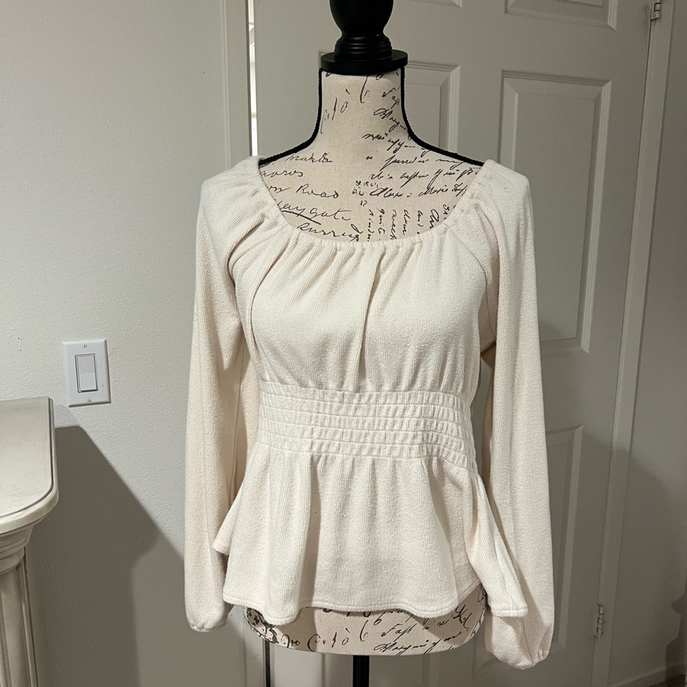 🛍️Madewell Women's Long sleeve Blouse Sz Large